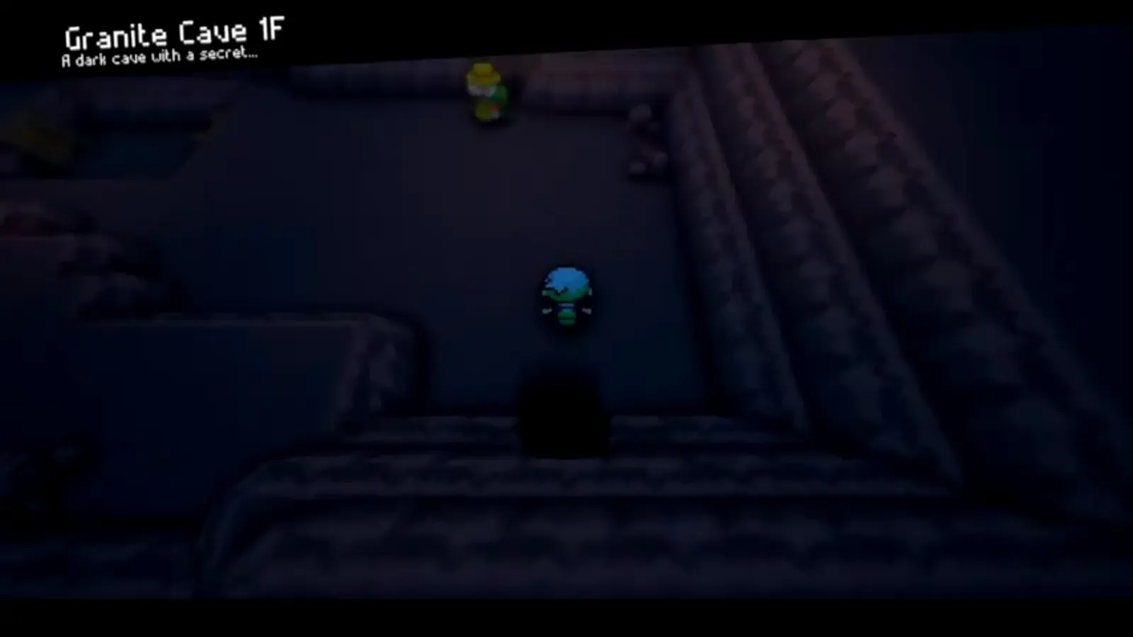 Player standing near the entrance of Granite Cave 1F