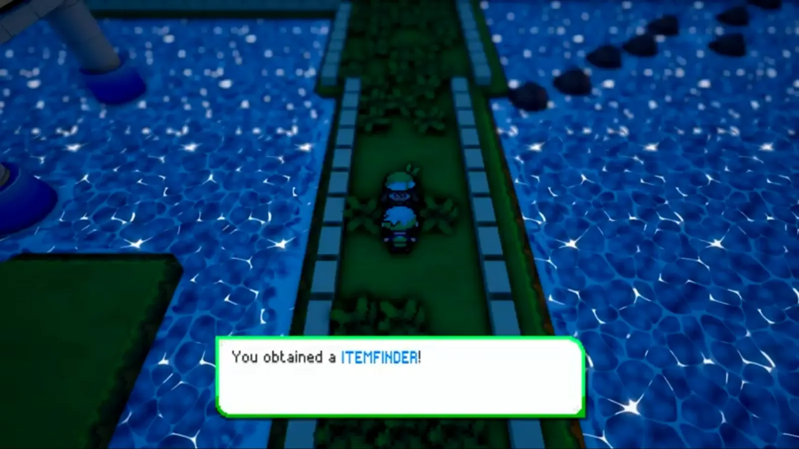 Player receiving the Itemfinder after the Route 110 rival battle