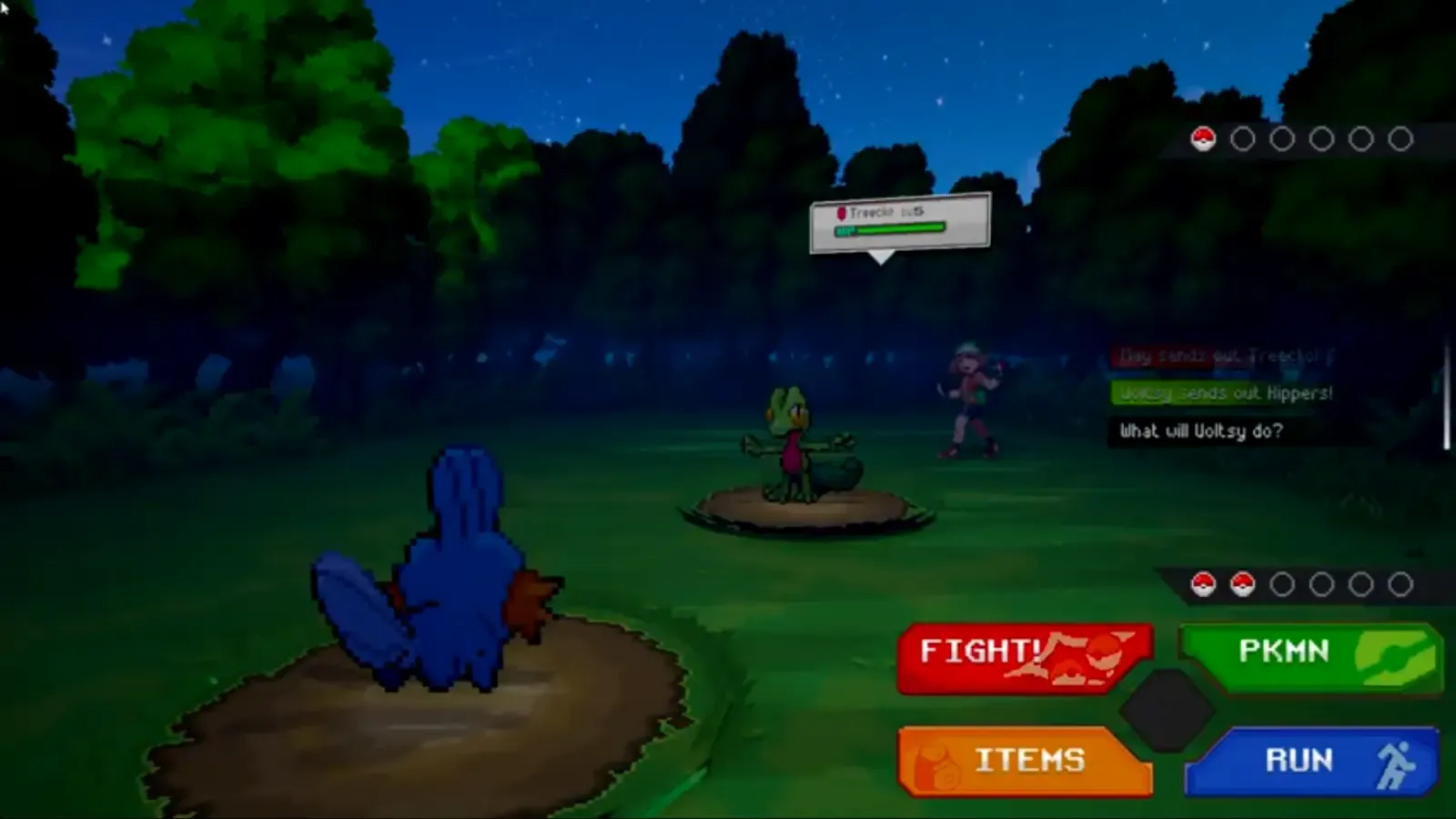 May challenging the player to the first rival battle on Route 103