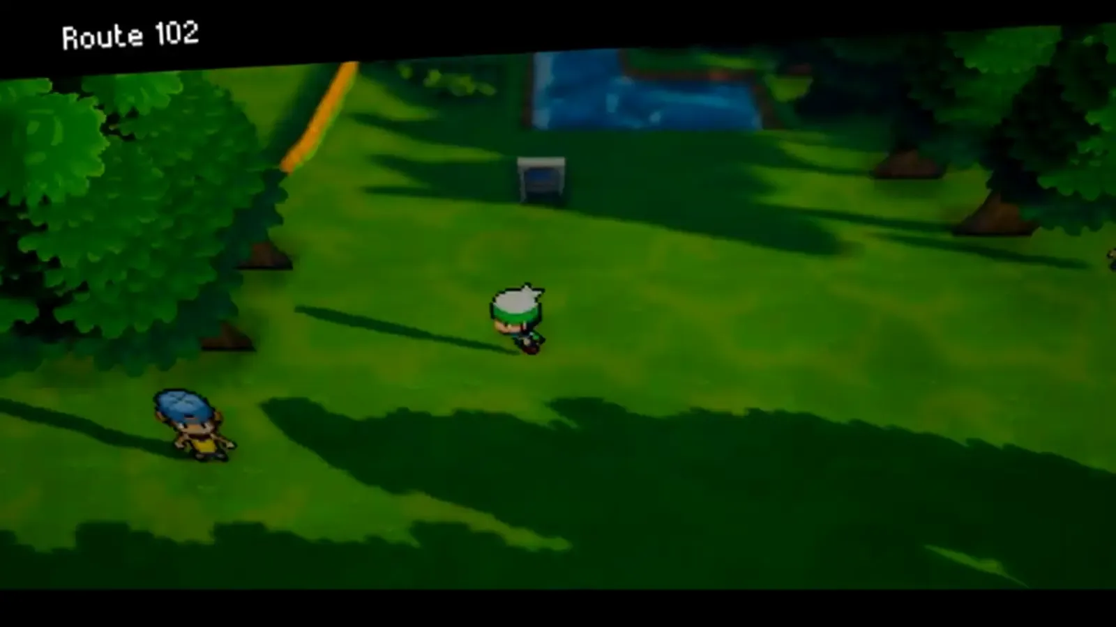 Player entering Route 102 from Oldale Town