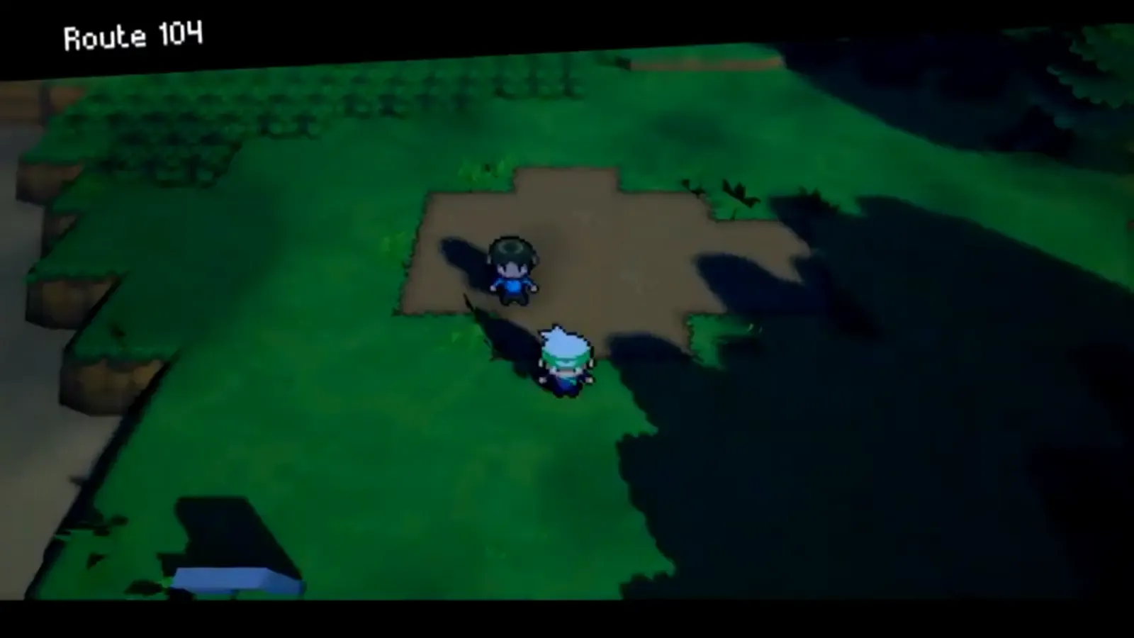 Player entering Route 104 north of Petalburg City
