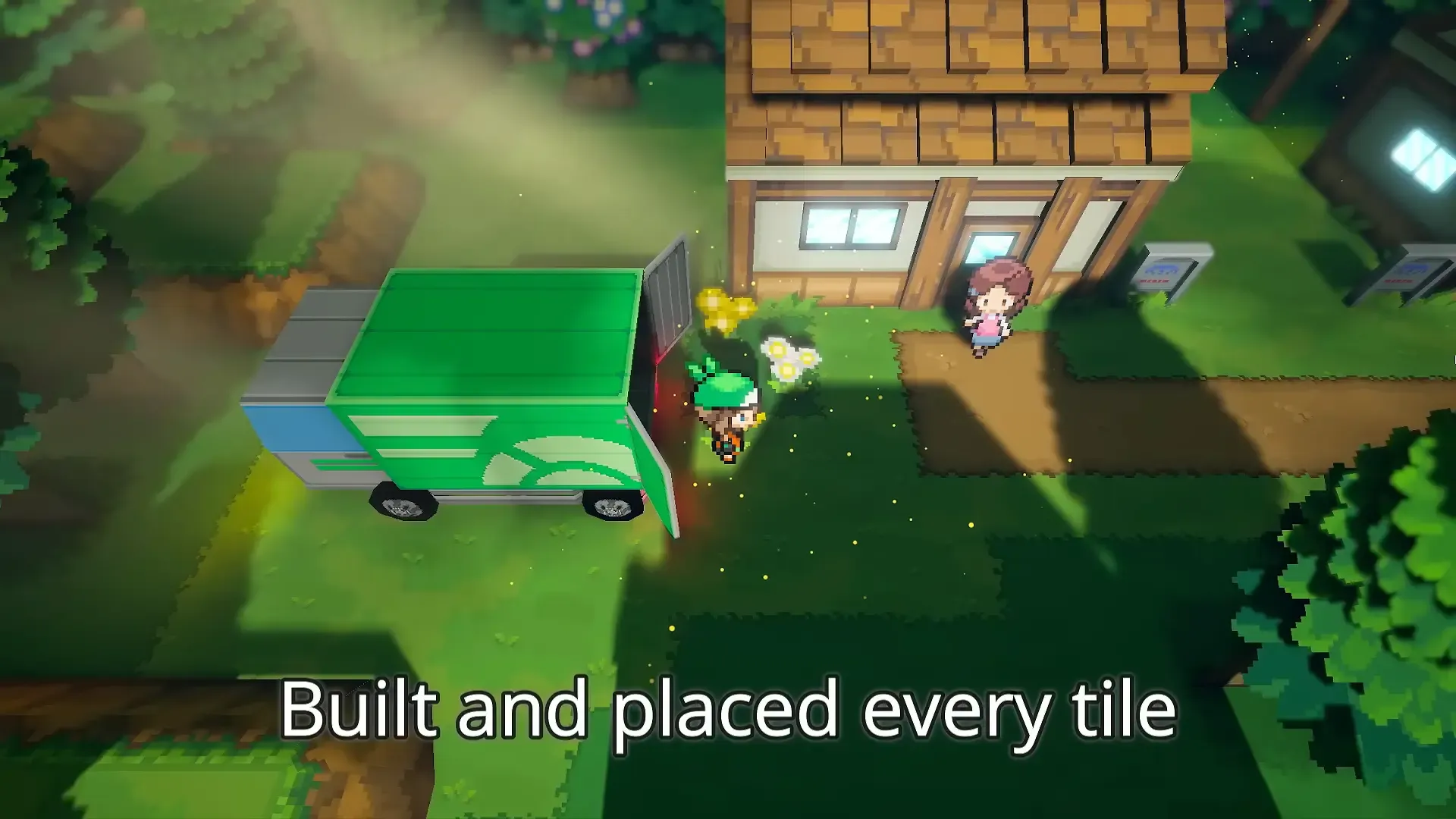 Pokemon Gamma Emerald recreation of the opening arrival